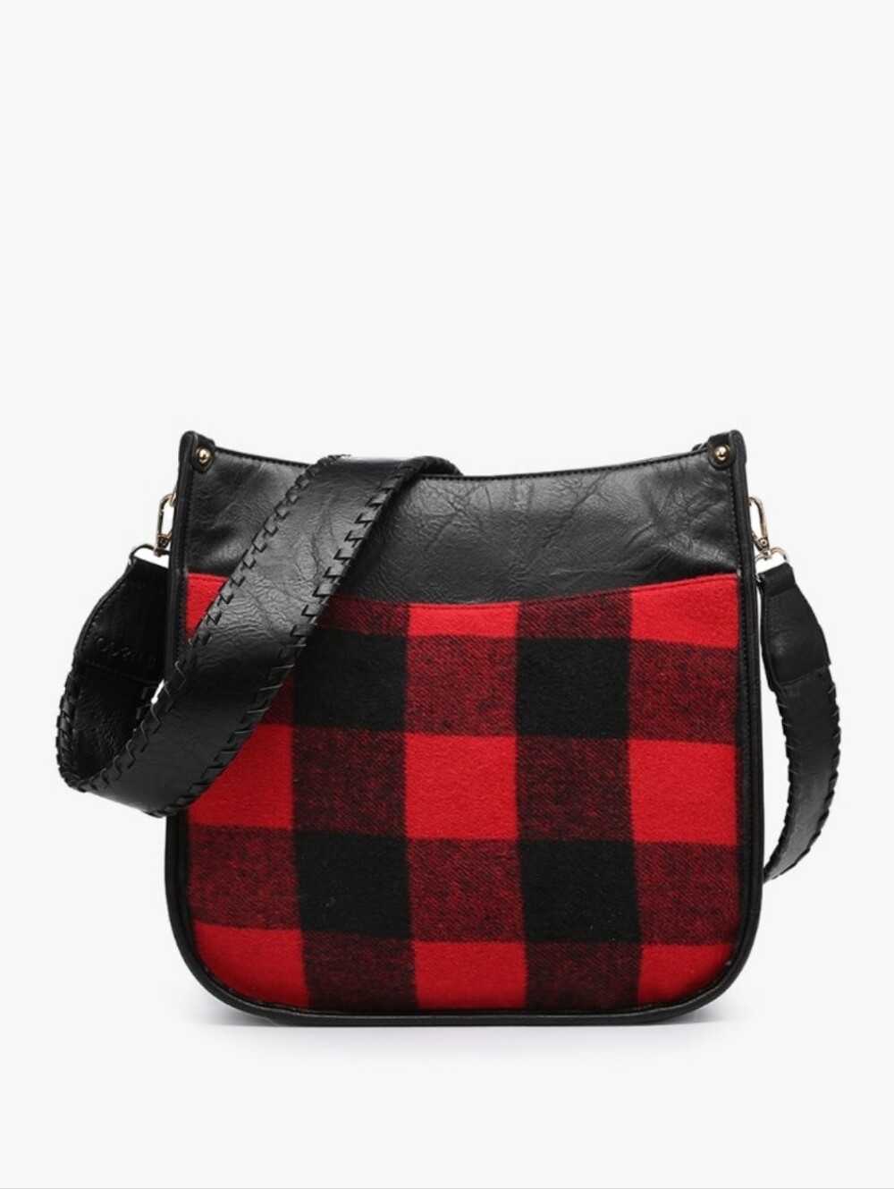 Jenn & Co NWT Plaid Crossbody With Guitar Strap